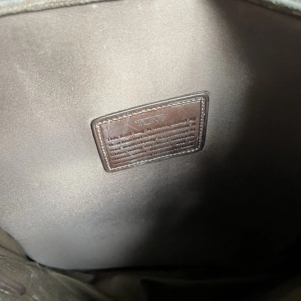 Tumi Women’s Brown Coated Canvas Leather Crossbody Bag